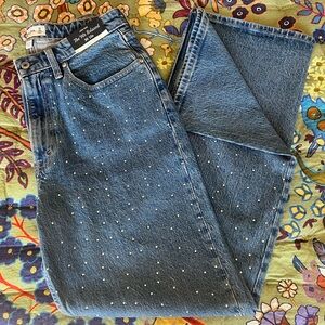 Abercrombie + Fitch “90s Relaxed High Rise” straight leg jeans